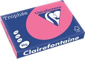 Clairefontaine Trophée Intens, gekleurd papier, A3, 80 g, 500 vel, fuchsia 5 stuks