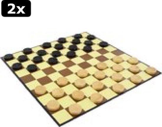 Houten Damspel - 29 x 29 cm - kopen bij Houten Damspel - 29 x 29 cm - kopen bij