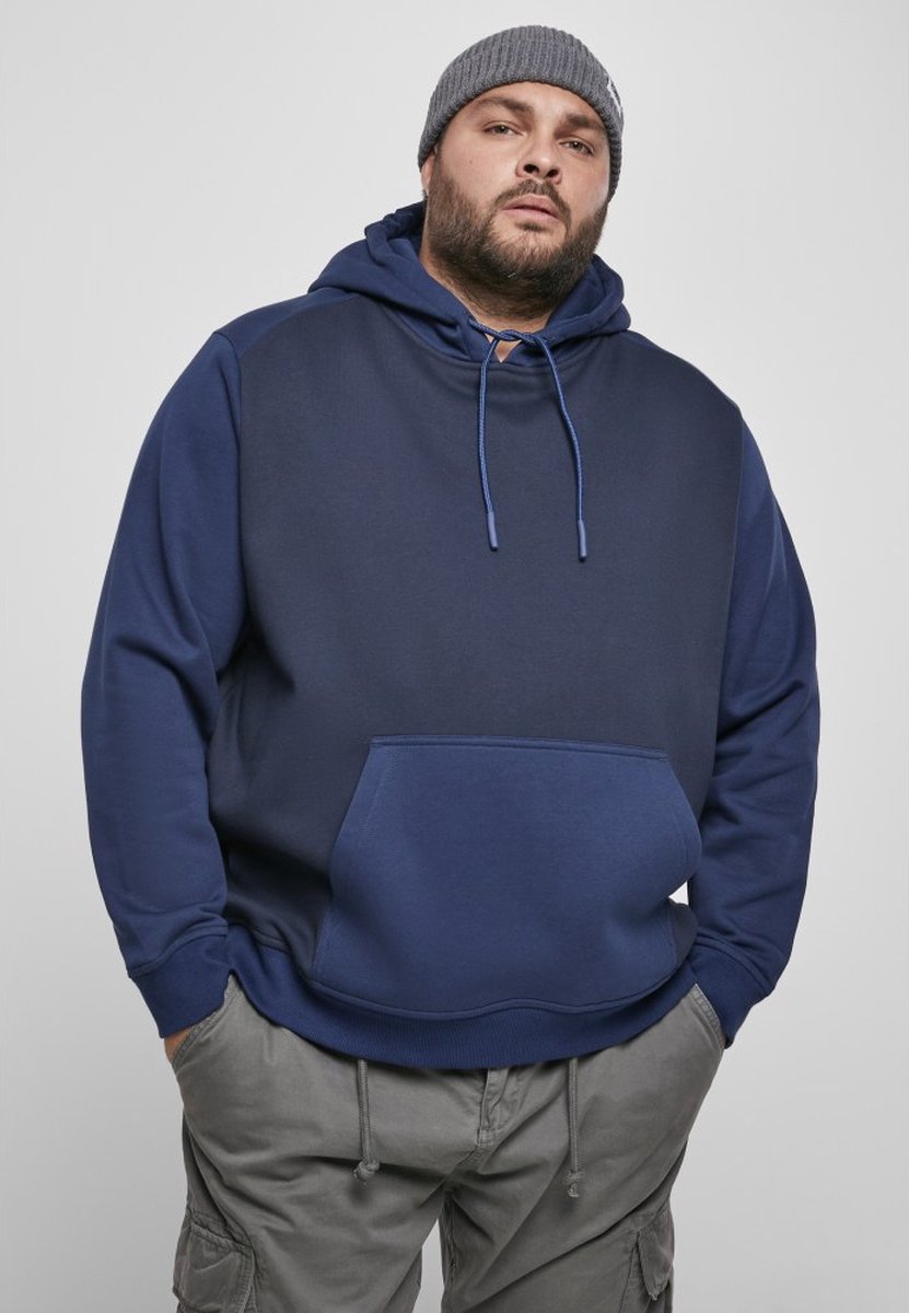 Urban Classics 2Tone Raglan Hoodie/trui S Blauw