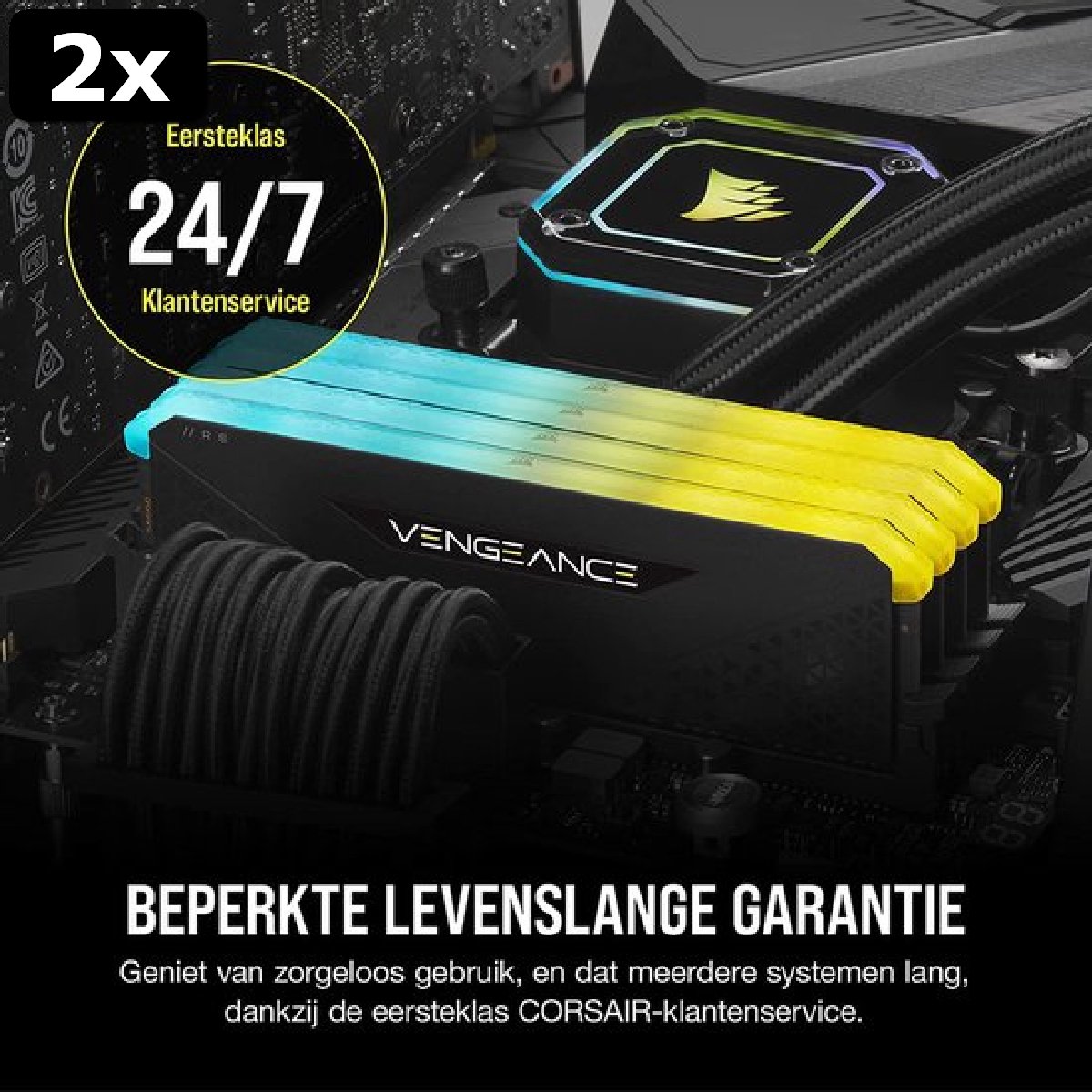 Kit RAM Corsair Vengeance DDR3 16Go (2x8Go) 1866MHz - Pour PC Fixe - Garantie à Vie