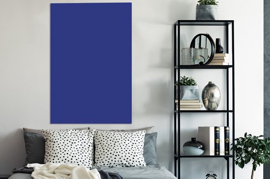 Tableau sur toile Blauw - Palette - Intérieur - 80x120 cm - Décoration murale