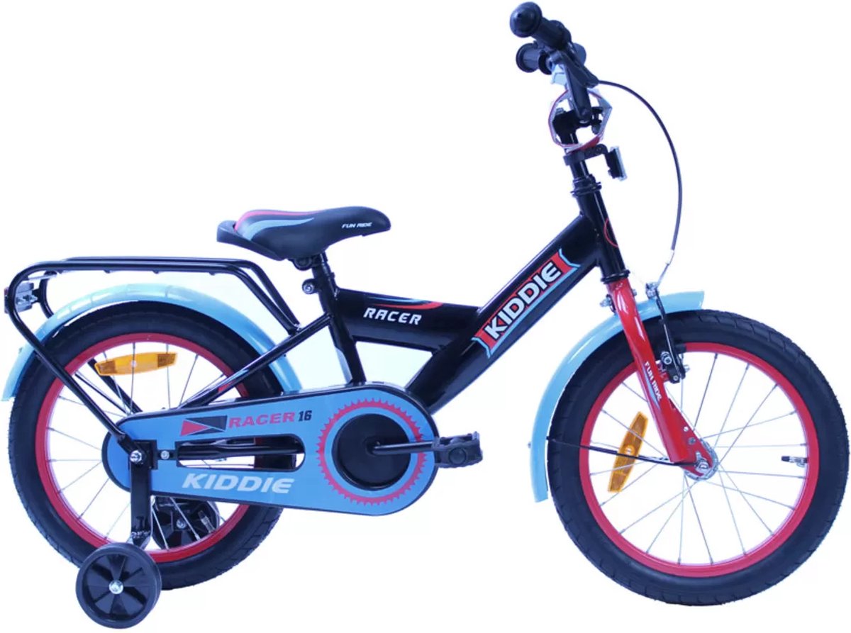 Kiddie Kinderfiets Race (V-Brake + Cb) J 16'' 1N Blauw Rood