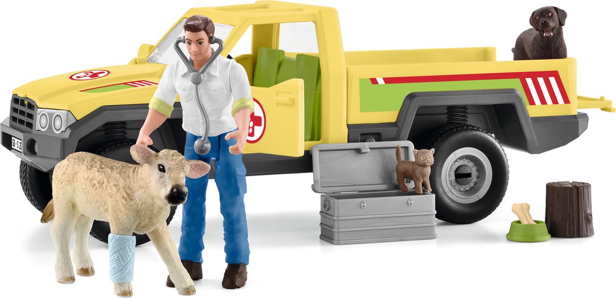 schleich FARM WORLD Speelfigurenset - Dierenartsbezoek op de Boerderij - Kinderspeelgoed voor Jongens en Meisjes - 3 tot 8 jaar - 12 Onderdelen - 42503 — afbeelding 17