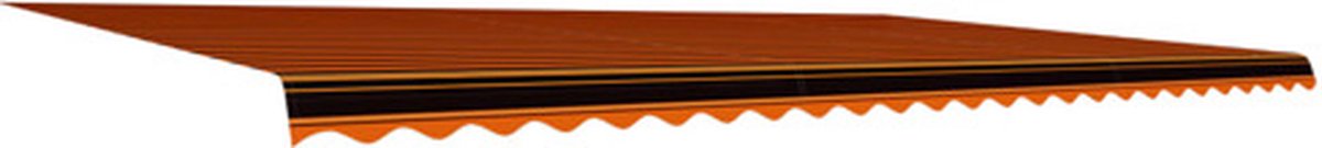 Bol.com vidaXL - Luifeldoek - 6x3 - m - canvas - oranje - en - bruin aanbieding