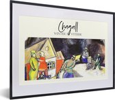 Fotolijst incl. Poster - Kunst - Winter in Vitebsk - Chagall - 40x30 cm - Posterlijst
