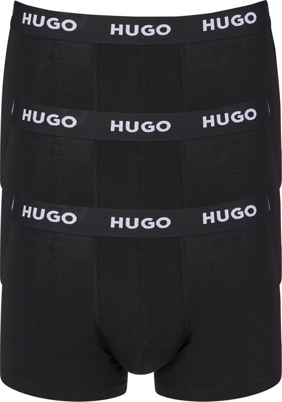 HUGO trunks (3-pack) - heren boxers kort - zwart - Maat: M