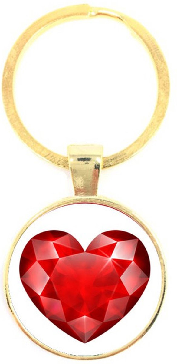 Sleutelhanger Glas - Liefde
