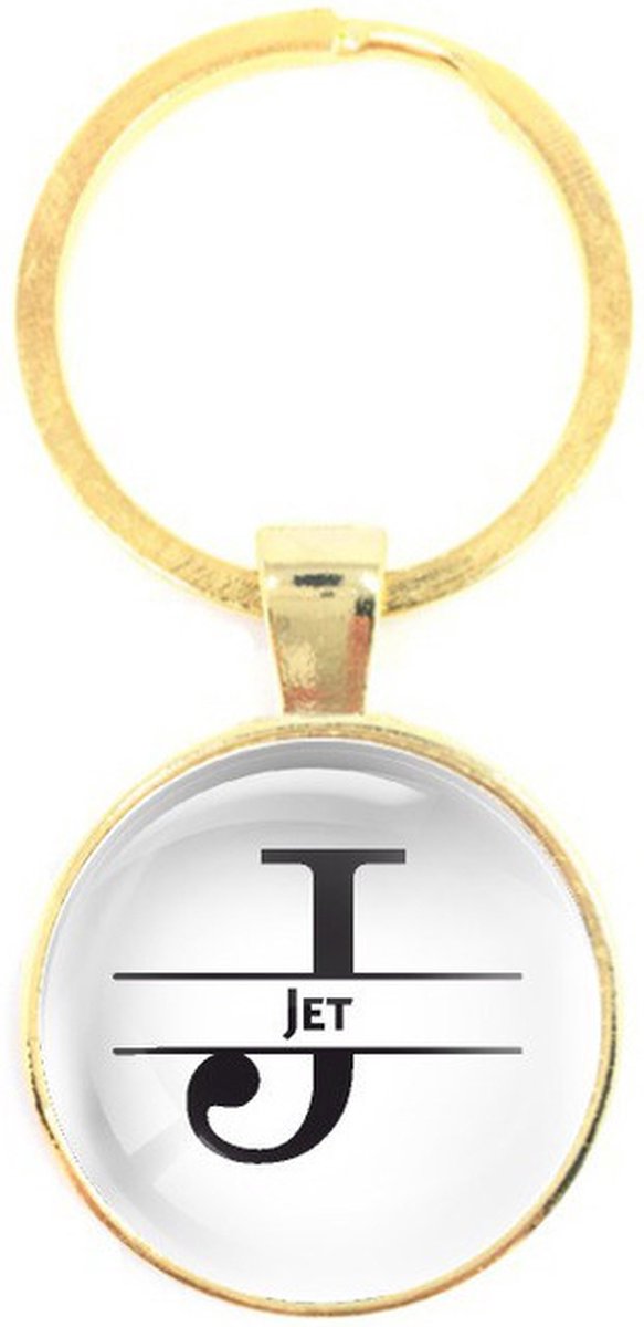 Sleutelhanger Glas - Jet