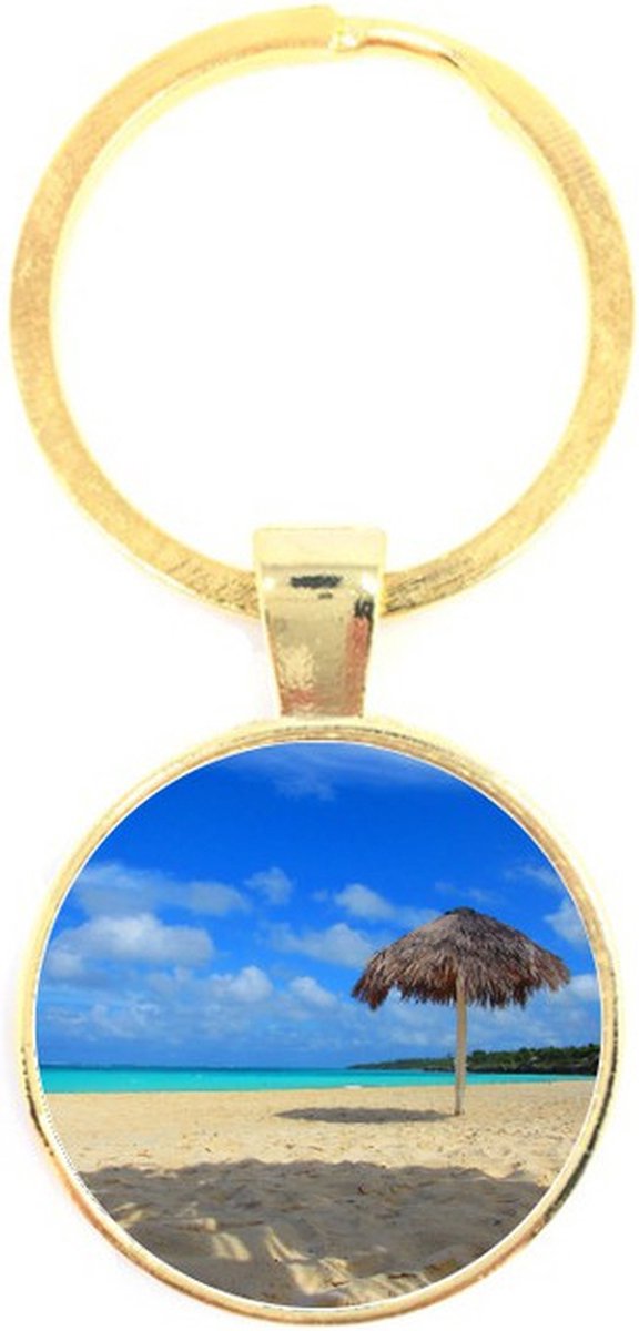 Sleutelhanger Glas - Strand