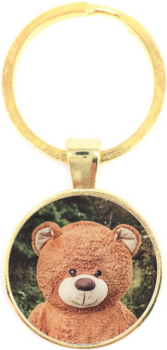 Sleutelhanger Glas - Teddybeer