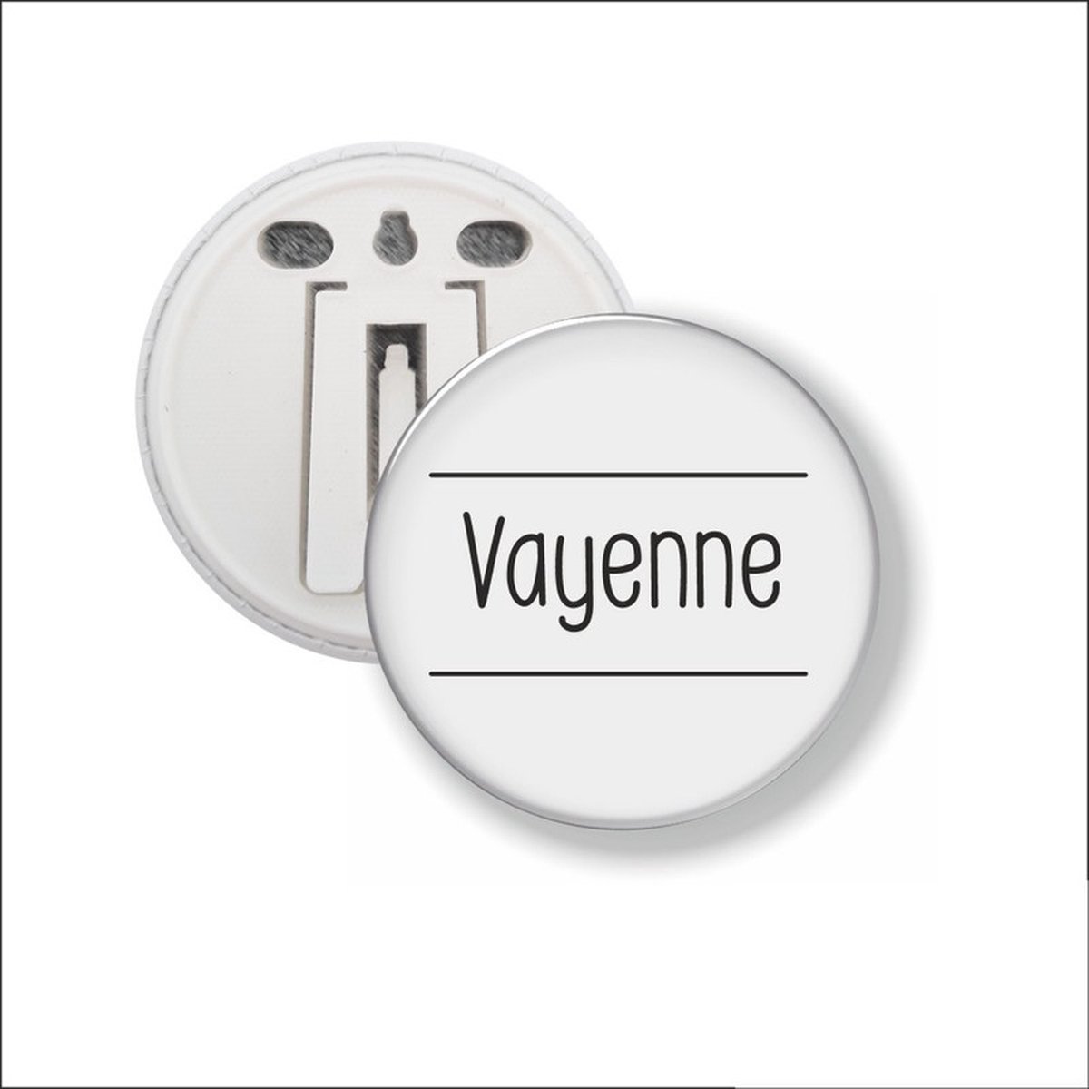 Button Met Clip 58 MM - Vayenne