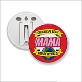 Button Met Clip 58 MM - Officieel De Beste Mama Van De Wereld