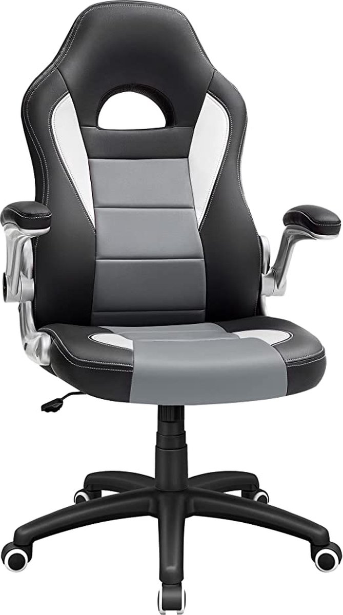 Gamingstoel - Bureaustoel - In hoogte verstelbare - opklapbare armleuningen - wipfunctie