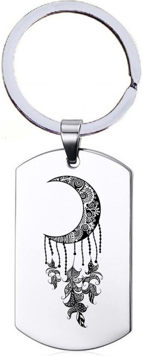 Sleutelhanger RVS - Maan