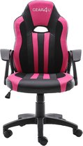 Gear4U Junior Hero gaming stoel - gamestoel voor kinderen / game stoel voor kinderen - zwart / roze
