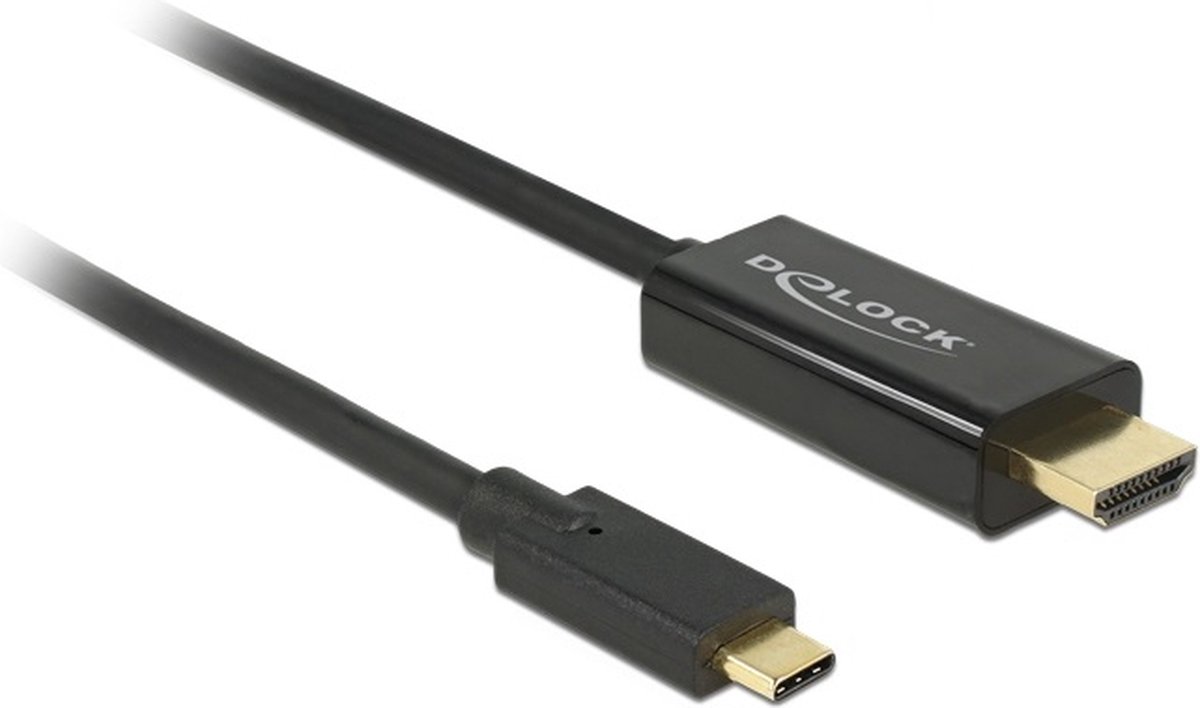 Premium USB-C naar HDMI kabel met DP Alt Mode (4K 60 Hz) / zwart - 3 meter