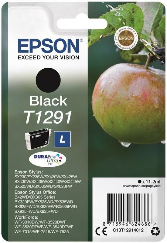 Epson T1291 - Inktcartridge / Zwart | bol