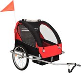 vidaXL-Fietskar-voor-kinderen-en-wandelwagen-2-in-1-zwart-en-rood