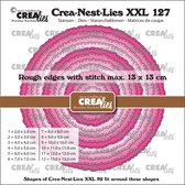 Crealies Crea-Nest-Lies XXL Snijmallen Cirkels met Ruwe Ra