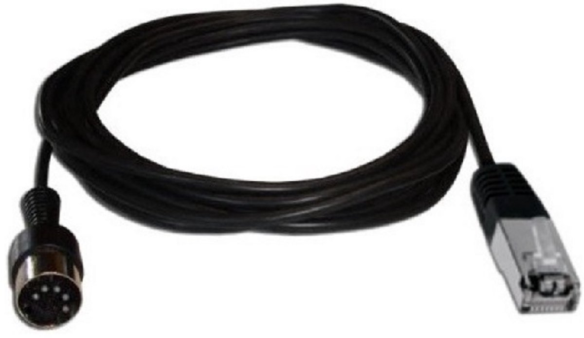 Cavus RJ45 naar 5-pins DIN audiokabel voor B&O / zwart - 1,8 meter