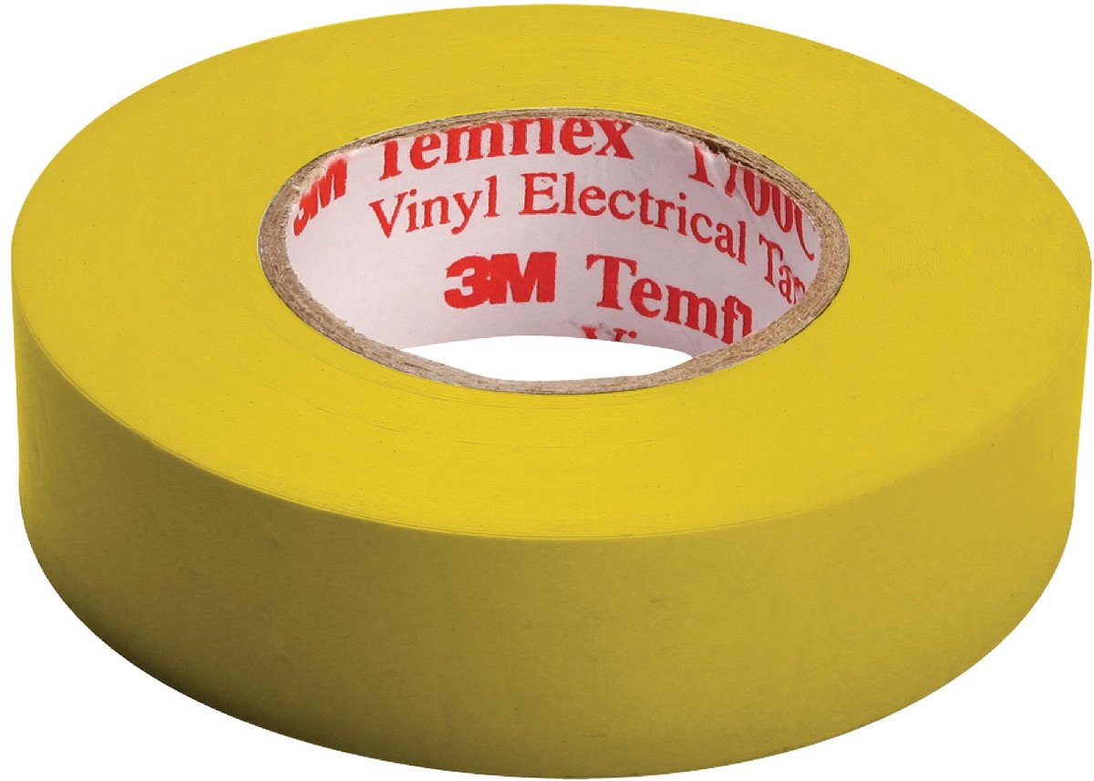 3m Tape-yellow/3m Temflex Isolatie Tape 15 mm 10 M Geel