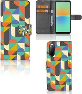 GSM Hoesje Sony Xperia 10 IV Bookcase Funky Retro