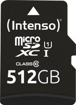 Intenso 512GB microSDXC Performance microSD-kaart 512 GB Class 10 UHS-I Waterdicht