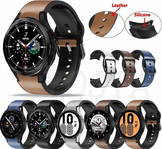 By Qubix Samsung Galaxy Watch 5 Pro bandje 45mm 2 in 1 siliconen