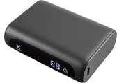 Xtorm 15W Powerbank 10000 mAh - Broekzakformaat / Pocket Size - USB-C & USB-A - LED Display - Powerbank iPhone / Powerbank Samsung - Grijs