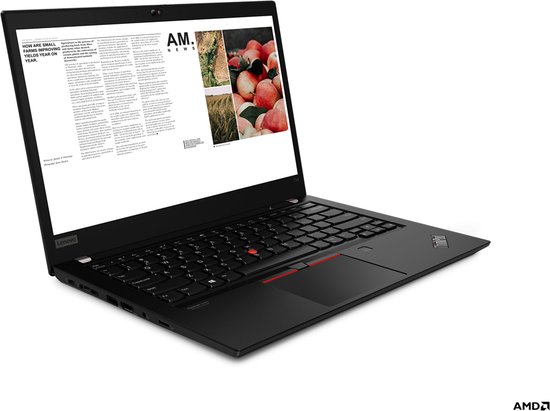 Lenovo ThinkPad T14 AMD Ryzen™ 5 PRO 4650U Laptop 35,6 cm (14") Full HD 16 GB DDR4-SDRAM 512 GB SSD Wi-Fi 6 (802.11ax) Zwart - Lenovo - Hoofdafbeelding