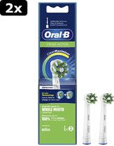 2x Oral-B CrossAction CleanMaximiser Opzetborstels 2 Stuks