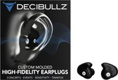Decibullz High Fidelity Music - Op maat gemaakte oordopjes Akoestisch filter - Concert, Festivals, -12dB ,1 koffer