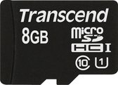 Transcend Premium UHS-I Micro SD kaart 8GB + adapter (300x)