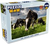 Puzzle Vache - Nature - Herbe - Animaux - Puzzle - Puzzle 1000 pièces adultes