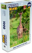 Puzzel Baby - Giraffe - Planten - Legpuzzel - Puzzel 1000 stukjes volwassenen