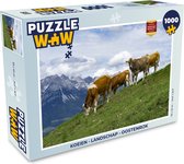 Puzzel Koeien - Landschap - Oostenrijk - Legpuzzel - Puzzel 1000 stukjes volwassenen