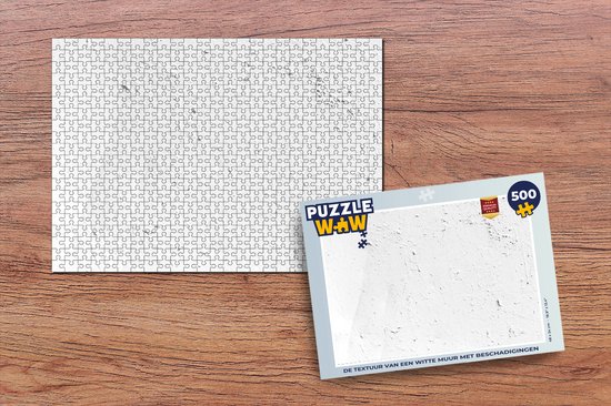 Puzzel Muur - Wit - Verf - Legpuzzel - Puzzel 500 stukjes | bol.com