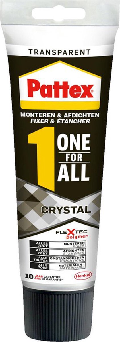 Pattex One for all Crystal - Montagekit - Montagelijm - 290gram | bol.com