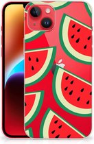 Telefoon Hoesje iPhone 14 Plus Hoesje Bumper Doorzichtig Watermelons