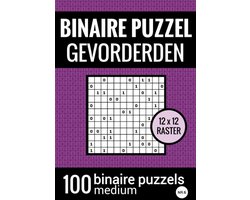 Binaire Puzzel Medium voor Gevorderden - Puzzelboek met 100 Binairo's -  NR.6,... | bol.com