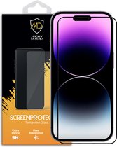 iPhone 14 Pro Max Screenprotector - MobyDefend Screensaver Met Zwarte Randen - Gehard Glas - Glasplaatje Geschikt Voor iPhone 14 Pro Max