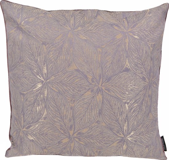 Velvet Purple Flower Kussenhoes | Fluweel / Polyester | Paars | 45 x 45 cm