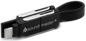 Soundmaster AD6SW USB-kabel USB 2.0 USB A/USB C USB C.Micro USB A/Lightning Zwart