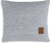 Coussin Knit Factory Yara 50x50 Gris Clair