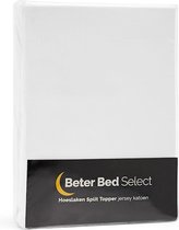Beter Bed Select Hoeslaken Jersey voor splittopper - 1+1 gratis - 180x200/210/220 cm - Wit