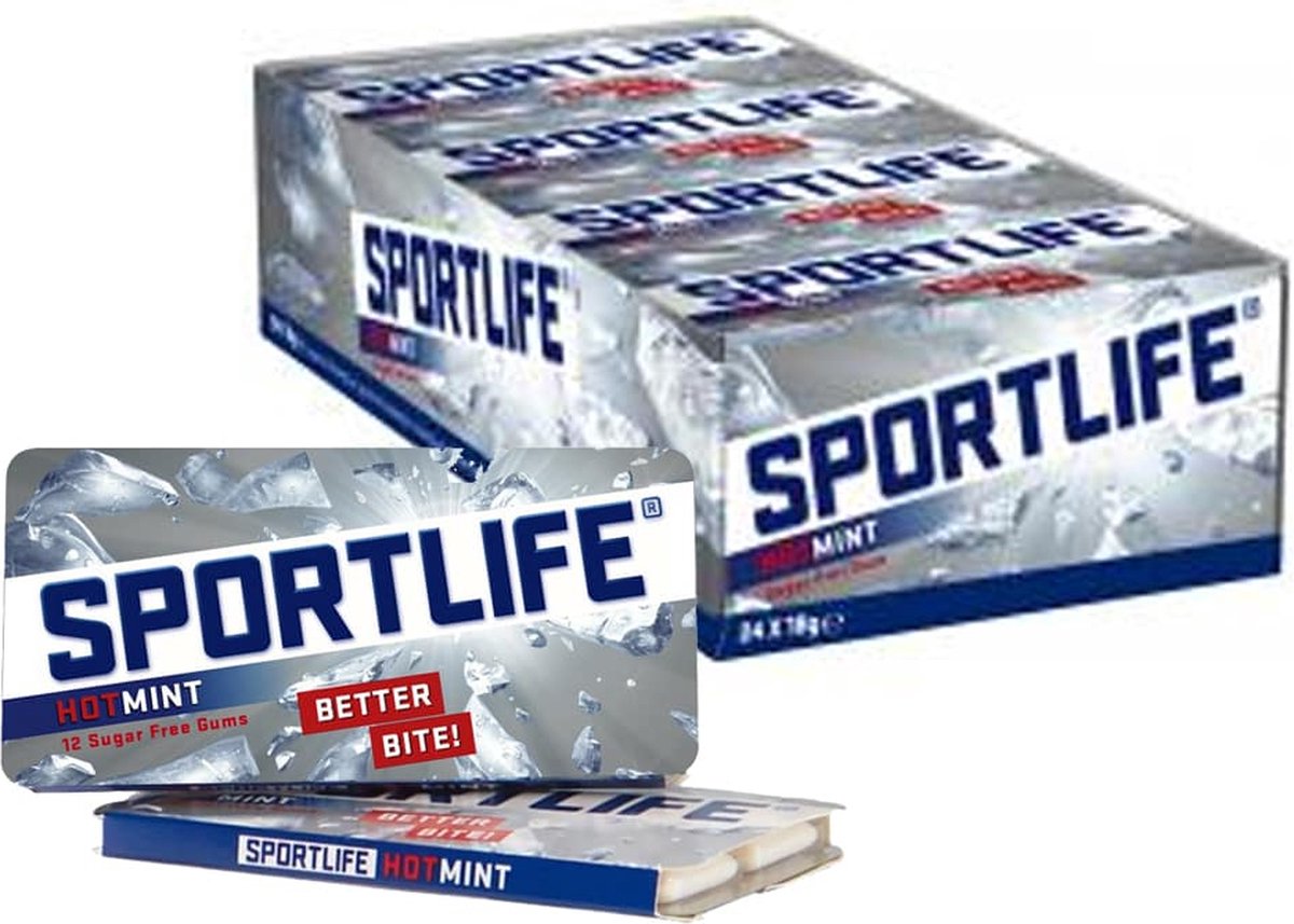 Sportlife Hot Mint 48 pakjes x 18 gram