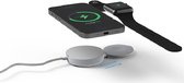 Magnetic Duo Wireless Charging Pad - Airpods Wireless Pad - Chargeur Magnetic Duo pour Apple Watch 7/6/5/4/3/2, iPhone 14 / 14 Pro Max Chargeur sans fil iPhone 13, 12, Pro, Pro Max, AirPods