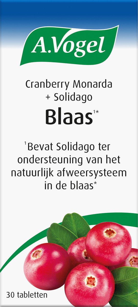 Goedkoopste A.Vogel Cranberry Monarda Solidago tabletten - Bevat Solidago ter ondersteuning van het natuurlijk afweersysteem in de blaas - 30 st