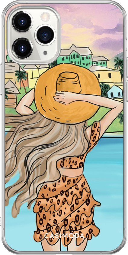 Coque iPhone 11 Pro - Sunset girl - Coque souple - Multi - - Geen impression - Casimoda