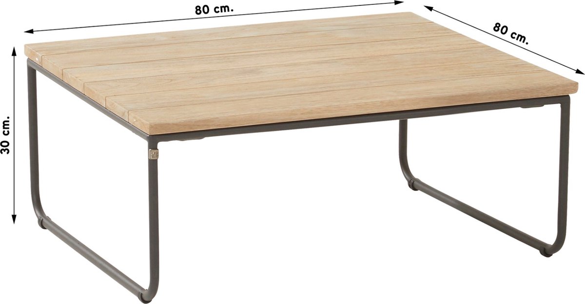 4 Seasons Outdoor Axel koffietafel 80 x 80 cm